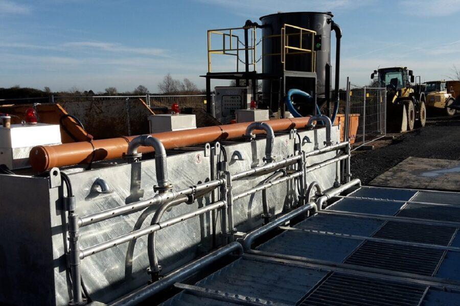 GWC Water treatment plant for wheel washers