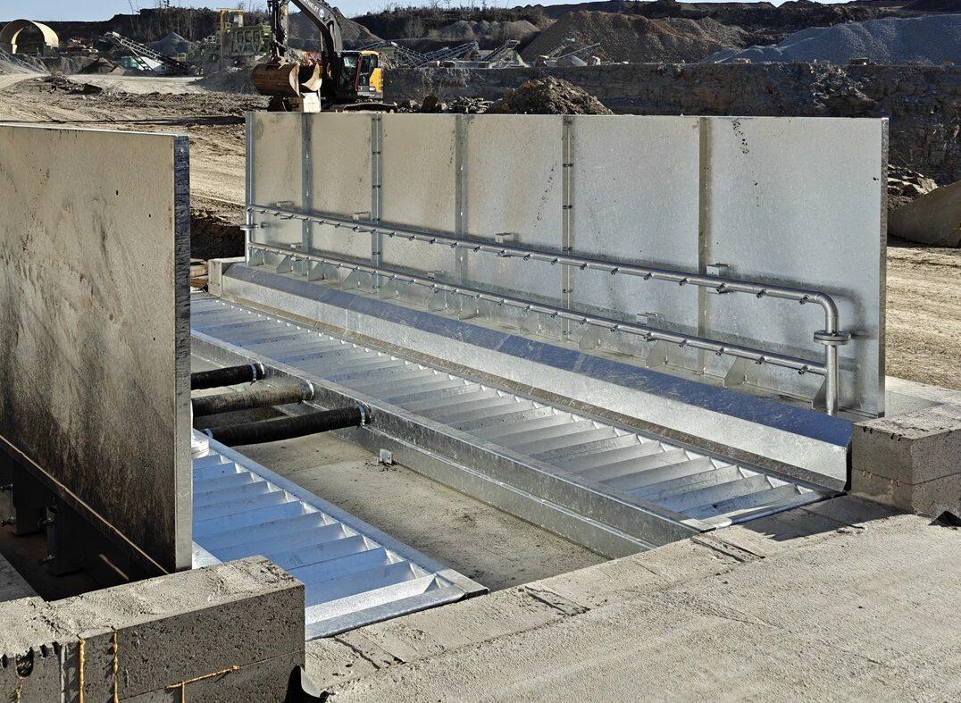 Laveur de roues plateforme